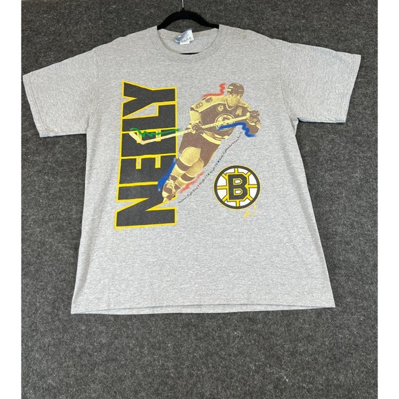 Lee Sport Other - Vintage 90s Boston Bruins Cam Neely Hockey T Shirt Mens Gray Lee Sport USA L